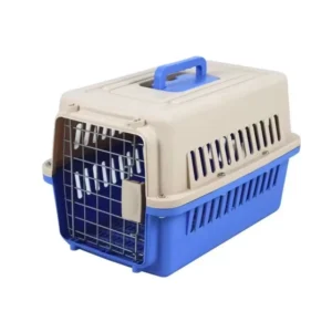 Pet Airline Carrier Bag for Dogs Cats Portable Adjustable Plastic Cage Button Closure Solid Large Capacity Outdoor Travel