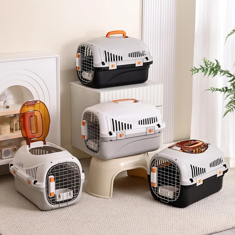 Pet Airline Crates Portable Car Pet Carriers Cat and Dog Cages Space Age Transport Cat Bags Dog Bags 7kg Capacity