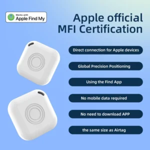 Pet Anti-Loss Smart Finder MFI Certified Waterproof BLE5.2 IOS Precise GPS Tracking