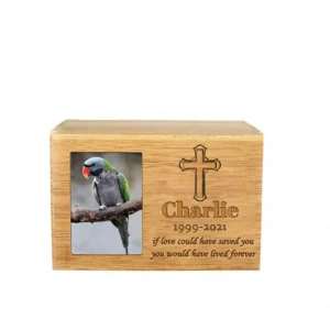 Pet Ashes Box Bamboo and Wood Animal Funeral Supplies Dog Cat Parrot Pet Ashes Commemorative Box Bamboo Box