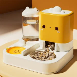 Pet Automatic Feeder Cat Food Bowl Integrated Feeding Machine Dog Food Bowl