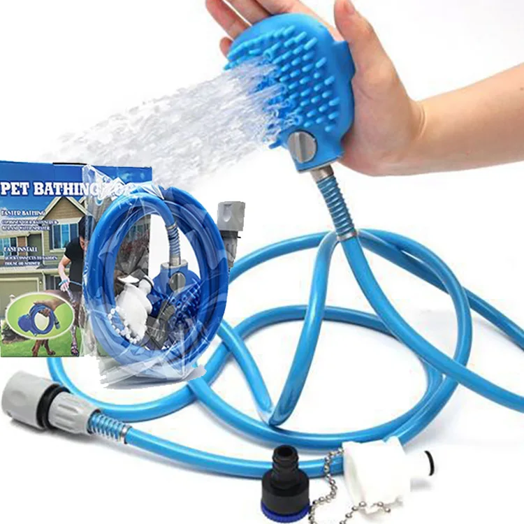 Pet Bath Head Tool Comfortable Massager Shower Head Tool Cleaning Washing Sprayer Dog Brush Pet Bathing Supplies