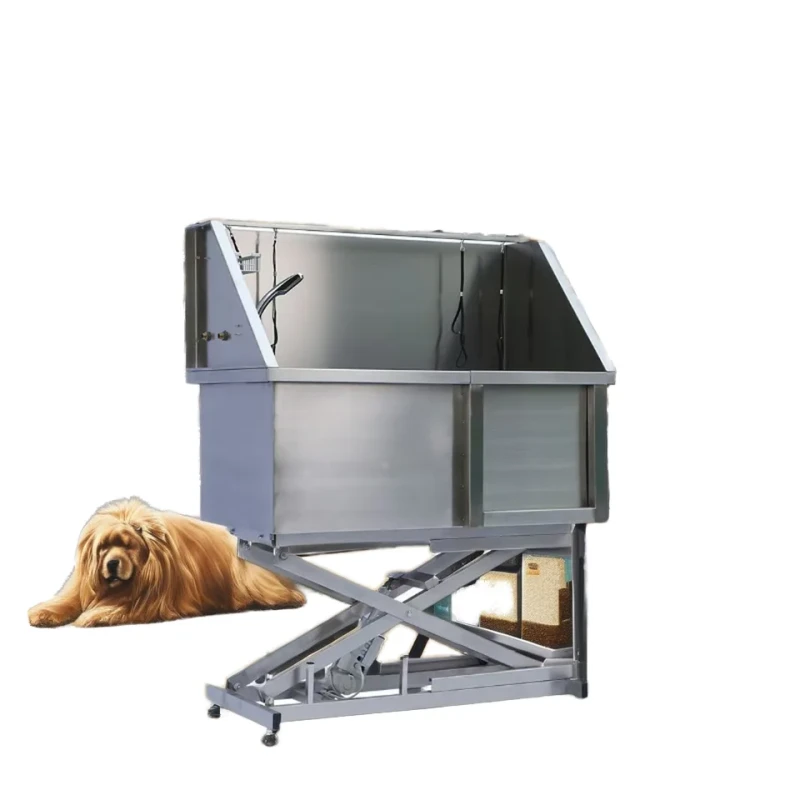 Pet Bath Pool Stainless Steel Pet Bath Electric Bathing Pool Pet Grooming Bathtub for Dog Washing