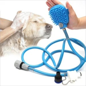Pet Bath Tool Comfortable Massage Shower Handheld Head Tool Cleaning Washing Tube Sprayer Dog Brush Pet Bathing Supplies