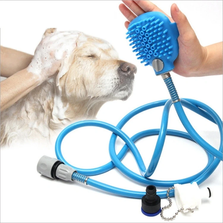 Pet Bath Tool Comfortable Massage Shower Handheld Head Tool Cleaning Washing Tube Sprayer Dog Brush Pet Bathing Supplies