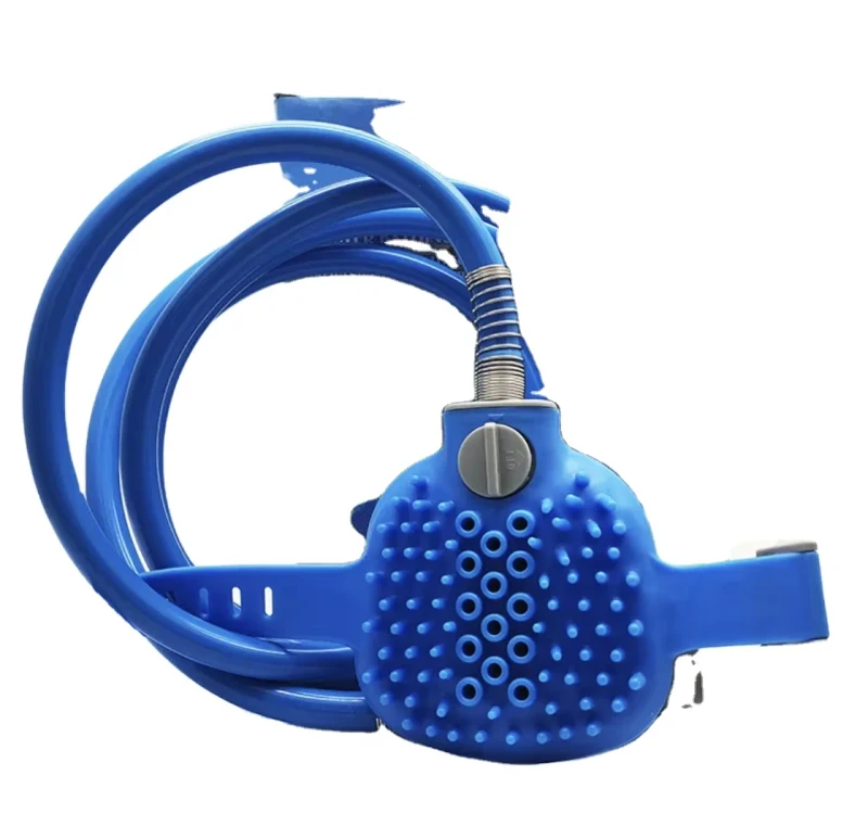 Pet Bathing Shower Sprayer and Scrubber Tool in One Dog Bath Brush with Hose and Dog Shower Attachment