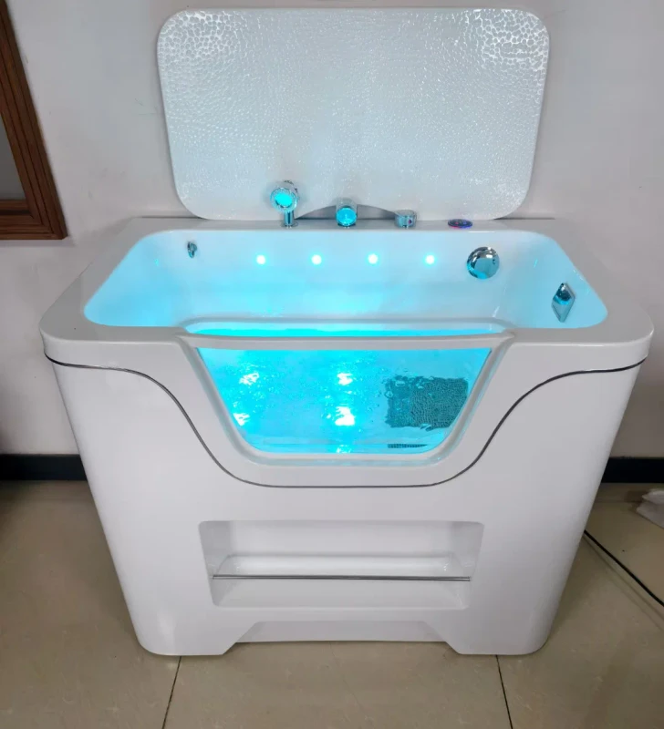 Pet Bathtub Acrylic Washing Basin Cats Dogs Grooming Cleaning Bathtubs