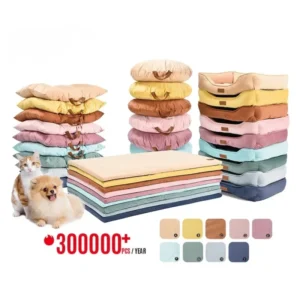 Pet Bed 500000 PCS Dog Crate Mattress Pet Products Accessories Soft Stripe Fabric Dog Cushion Bed