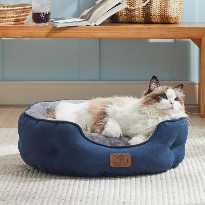 Pet Bed DB002 China Machine Washable Winter Warm Plush Round Sofa Mattress