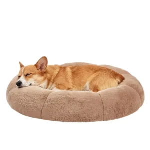 Pet Bed for Humans and Small Animals Solid Coral Fleece Breathable Thick