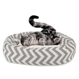 Pet Bedding Products Fluffy Cute Big Camas Perro Removable Cover Round Donut Dog Cat Pet Beds