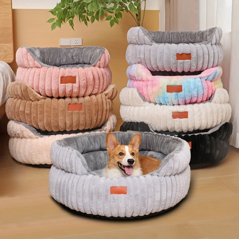 Pet Beds Warm Comfortable Cats House Non-slip Soft Dog Cushion Breathable Sleeping Basket Pet Bed Dog Bed