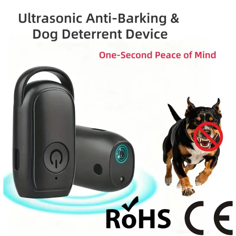 Pet Behavior Correction Tool Sonic Bark Deterrent Durable Sonic Dog Bark Control Device Multifunction Outdoor Dog Trainer