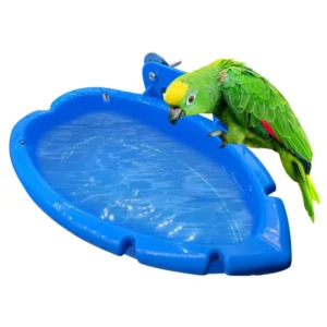 Pet Bird Feeding Bowl Container Plastic Bowl Fruit Drinking Feed Cup Parrot Bird Cage Bath