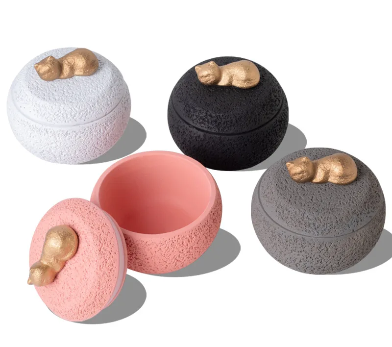Pet Burial Urn Handmade Polandite Cement Cat & Dog Memorial Box Cremation Storage Ash Funeral Supplies Guangdong Chaozhou