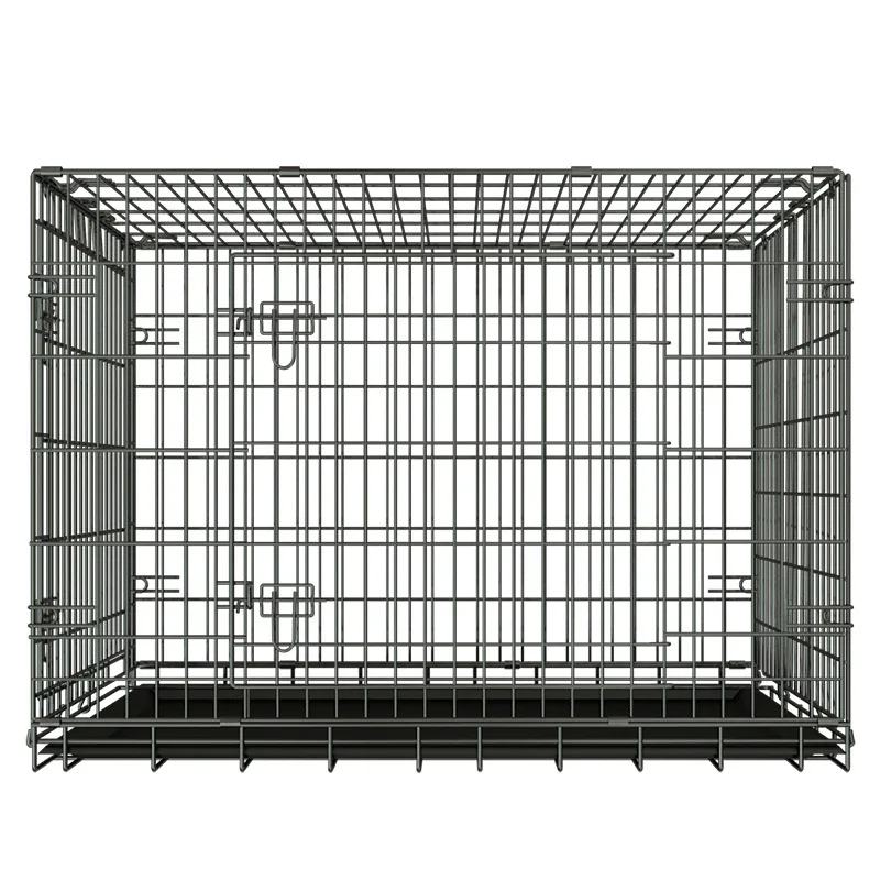 Pet Cage Folding Crates Puppy Dog Cat Metal Foldable Cages 24 30 36 42 48 Inch Dog House Pet Cage