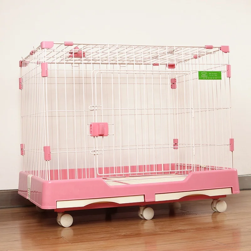 Pet Cage Indoor Metal Wire Yard Fence for Cat Dog Guinea Pigs Rabbits Kennel Dog House China Foldable Pet Cages