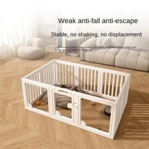 Pet Cages Houses Factory Direct Modern Small Dog Acrylic Fence Indoor Panoramic Splicing Secure Breathable Waterproof Pet Pen