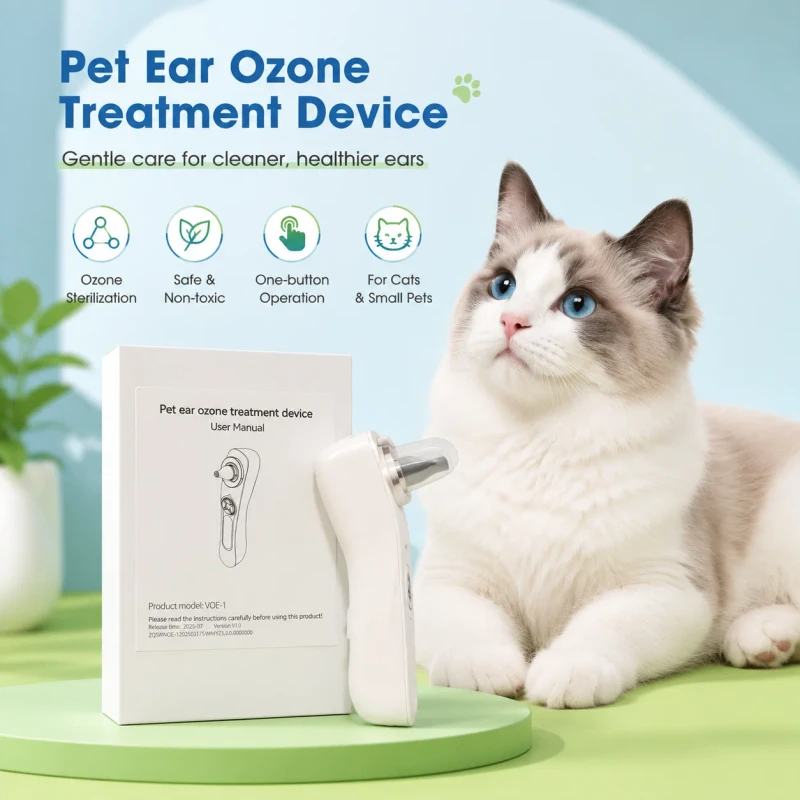 Pet Care Vet Products Multi Function Pet Ear Care Instrument Ozone Therapy and Cleaning Tools for Dogs and Cats