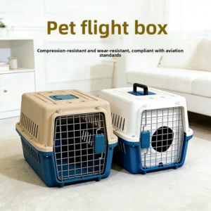 Pet Carrier Airline Flight Carrier Travel Box Transportation Cages Crate Kennel for Dogs and Cats