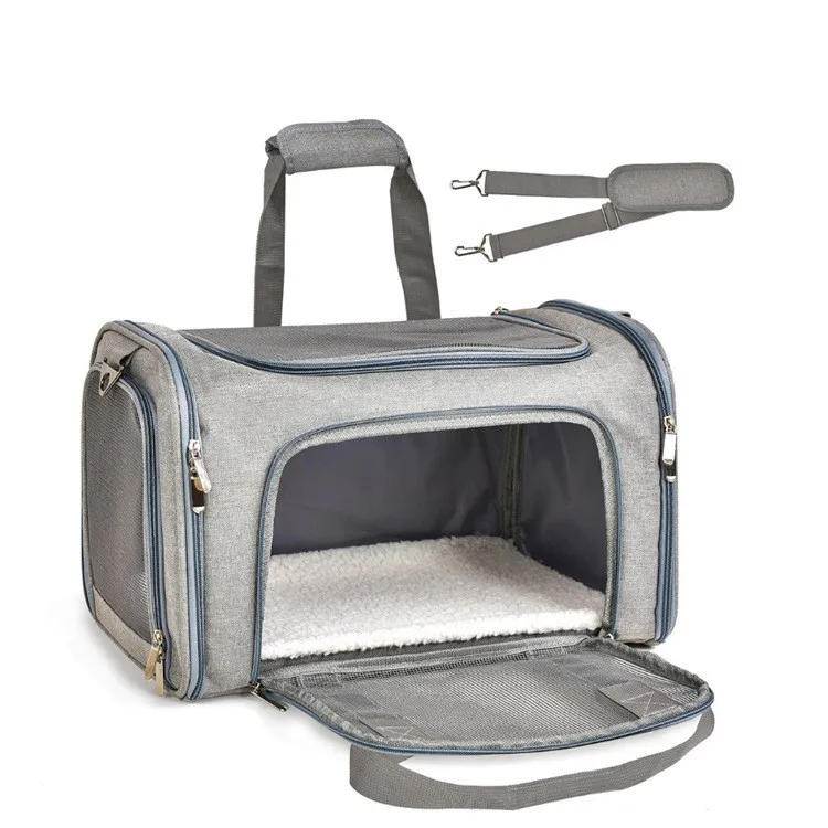 Pet Carrier Bag High Quality Durable Airline Approved Cat Dog Travel Bag Foldable Pet Cages
