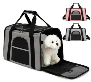 Pet Carrier Bag High Quality Durable Expandable Airline Approved Cat Bag Pet Cages Carrier for Travel