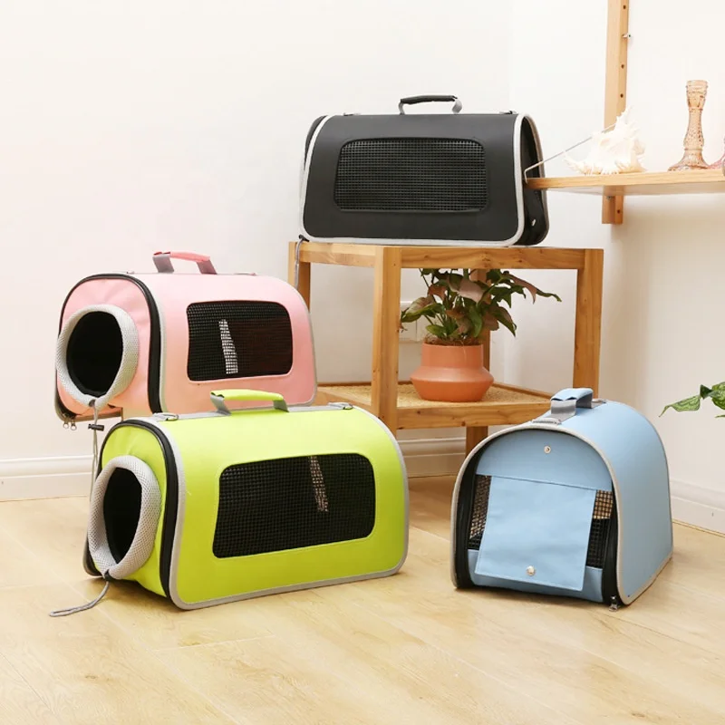 Pet Carrier Bag High Quality Durable Expandable Airline Approved Cat Bag Pet Cages Carrier for Travel