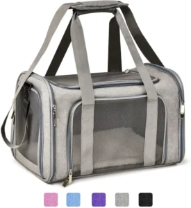 Pet Carrier Bag High Quality Durable Expandable Airline Approved Cat Bag Pet Cages Carrier for Travel