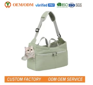 Pet Carrier Bag Portable Breathable Pet Travel Carrier for Small Dogs Cats Puppies with Safety Strap and Pocket