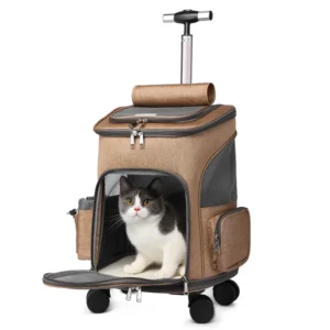 Pet Carrier Fashion Outdoor Waterproof Travel Pet Carrier Bag Pet Travel Trolley