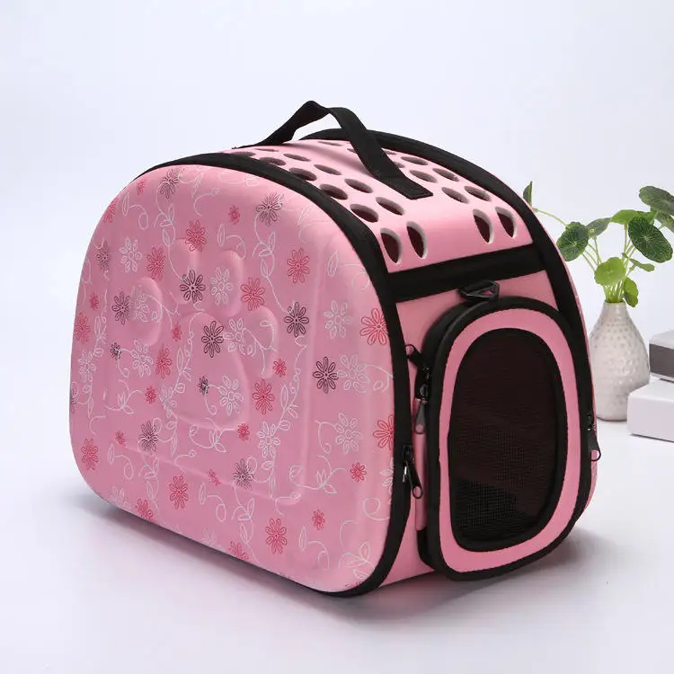 Pet Carrier Pet Carrier Travel Product Pet Carrier Bag Motorcycle Foldable Pet Carrier Backpack Foldable Portable EVA Cat Bag