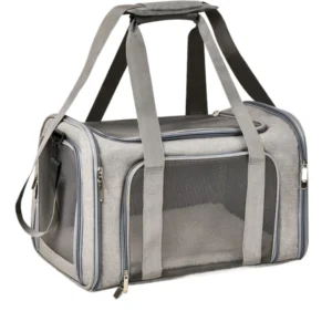 Pet Carrier Soft Sided High Quality Durable Expandable Airline Approved Zipper Closure Solid Luxury Classic Fashion Oxford