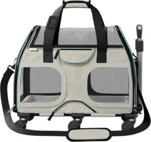 Pet Carrier for Large Cats Soft Sided Small Dog Travel Carriers for 2 Kittens Sturdy Transport Carriers Long Trips