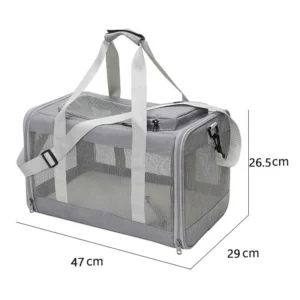 Pet Carriers Durable Expandable Airline Approved Cat Bag Pet Carrier Bag for Travel