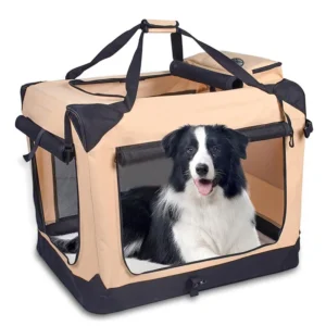 Pet Carriers Travel Products Dog Crate Outdoor Mesh Carrier Portable Camping Cage Foldable Cat Bag Soft Dog Crate