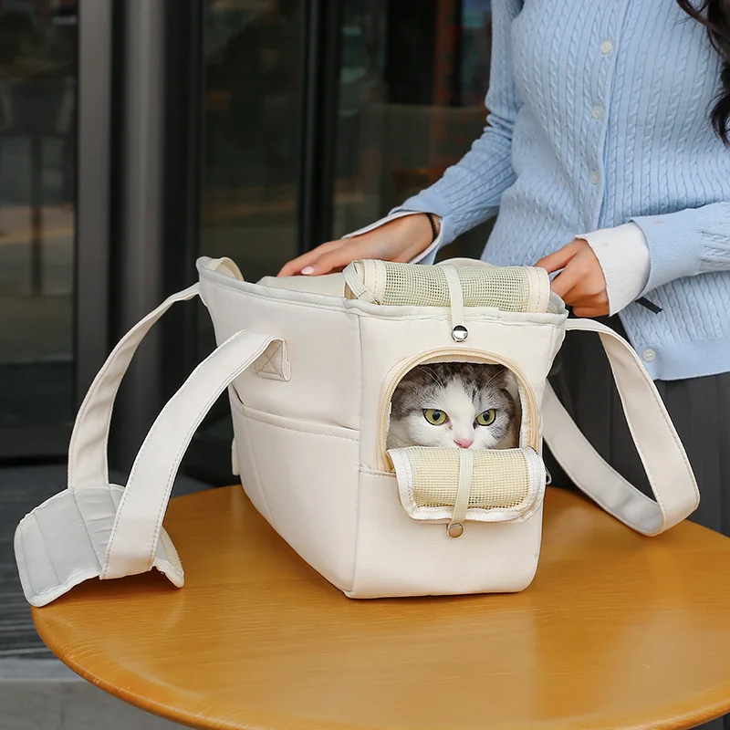 Pet Carriers Travel Products Luxury Breathable Outdoor Pet Backpack Zipper Warm Durable Nylon Foldable Carrier Dogs cat Carriers