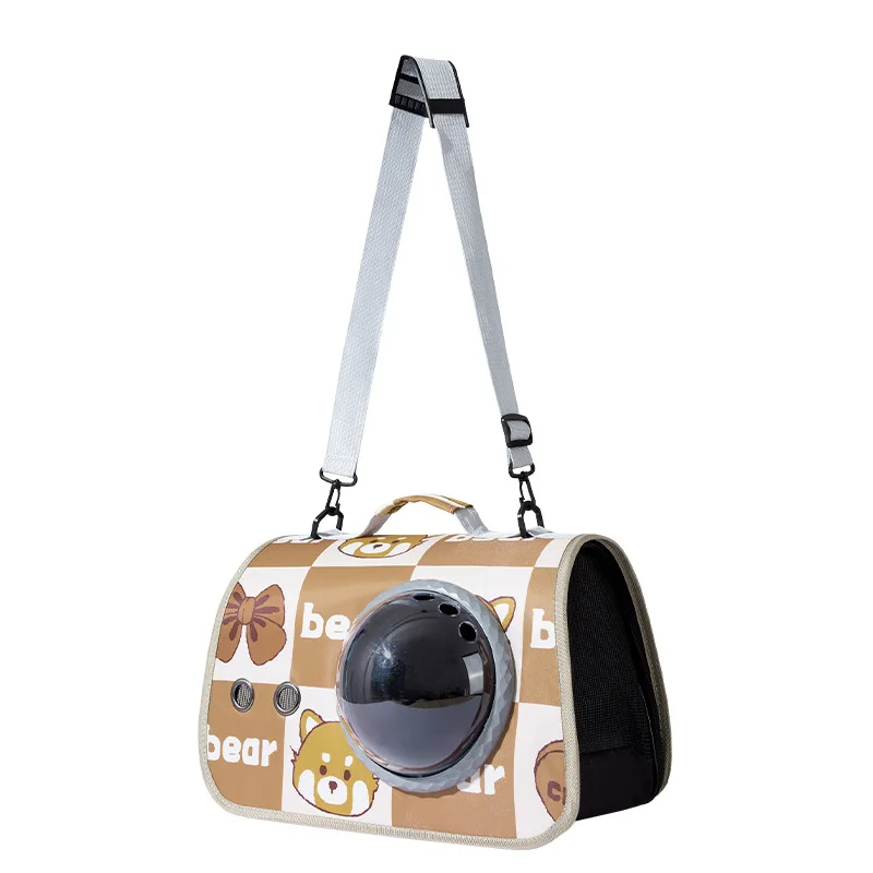 Pet Carry Travel Tote Bag Folding Portable Dog Cat Carrier Bag Pet Going Out Travel Bag One Shoulder Tote