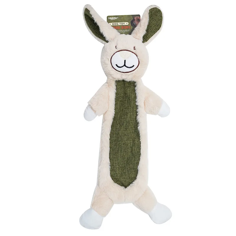 Pet Cartoon Dog Sound Toy Self Entertainment Relieves Boredom Durable Indestructible Rabbit Plush Pet Supplies Medium