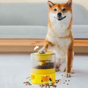 Pet Cat Dog Feeding Basin Puppy IQ Training Supplies Press Food Feeder for Dog Cat