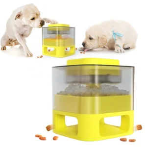 Pet Cat Dog Feeding Basin Puppy IQ Training Supplies Press Food Feeder for Dog Cat