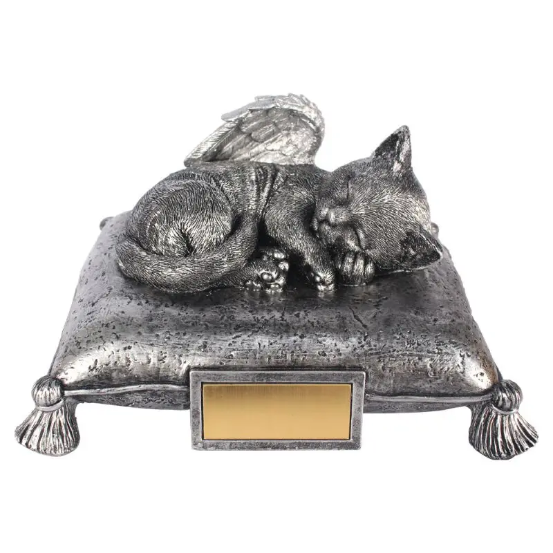 Pet Cat Dog Resin Imitation Stone Photo Frame Urn Cross border Memorial Tombstone Crafts Ornaments Carton Packaging