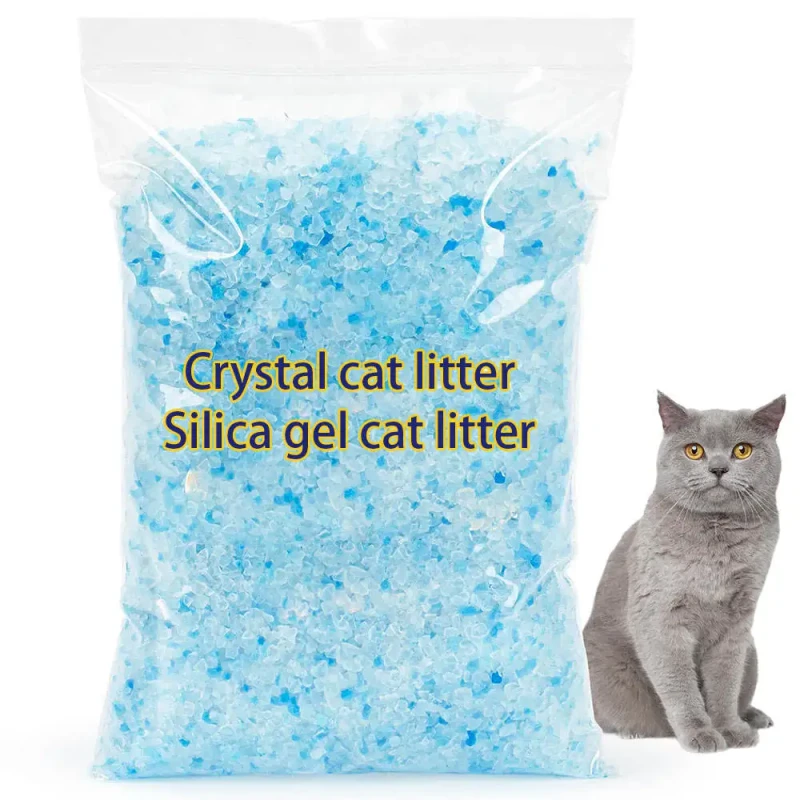 Pet Cat Litter Supplier Best Clean Silicone Silica Gel Cat Litter Crystal Litter