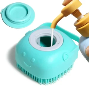 Pet Cleaning Bath Supplies Pet Massage Brush Shampoo Dispenser Dog Bath Brush