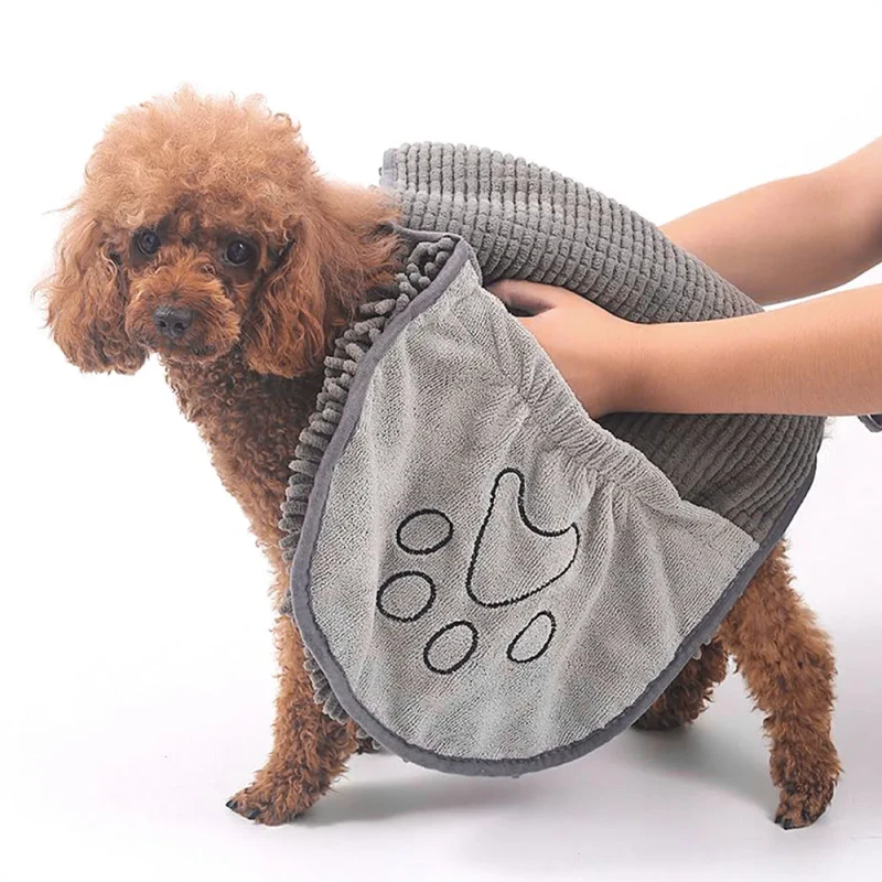 Pet Cleaning Bathing Microfibre Absorbent Pet Towel
