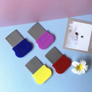 Pet Cleaning Grooming Products Mini Flea Comb for Dogs Stainless Steel Pet Grooming Cleaning Lice Comb