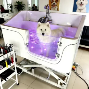 Pet Cleaning Massage Bathtub Anti slip Multi function Cat Electric Lifting Dog Grooming Bath Tub