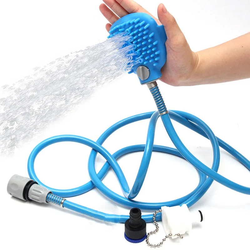 Pet Cleaning Products Pet Bathing Tool Pet Shower Sprayer and Scrubber In One Shower Bath Tub & Outdoor Garden Hose