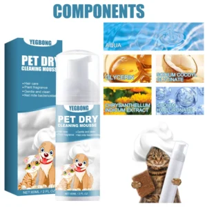 Pet Cleaning Supplies Dry Washing Natural Pet Bath Grooming Rich Foam Hair Smoothing Pet Bath Shower Liquid