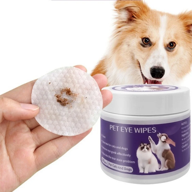 Pet Cleaning Wet Wipes Soft Dog Eye Wet Wipe Pet Cat Tear Stain Cleaning Wipes