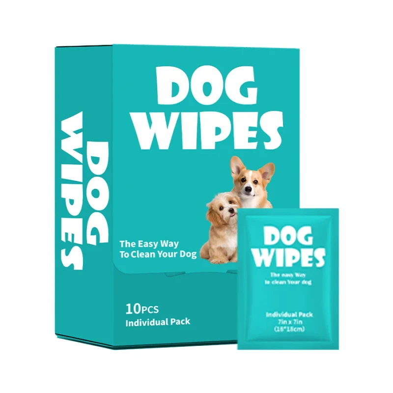 Pet Cleaning Wipes Alcohol Free Cat Dog Wet Wipes Portable Pet Cleaning Grooming Bathing Wipes